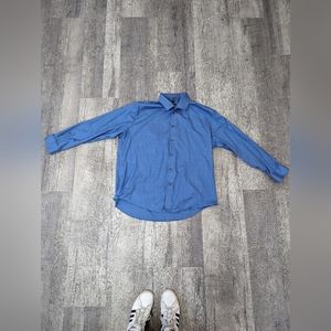 Men's Wearhouse Kenneth Cole Awareness Blue Button Down